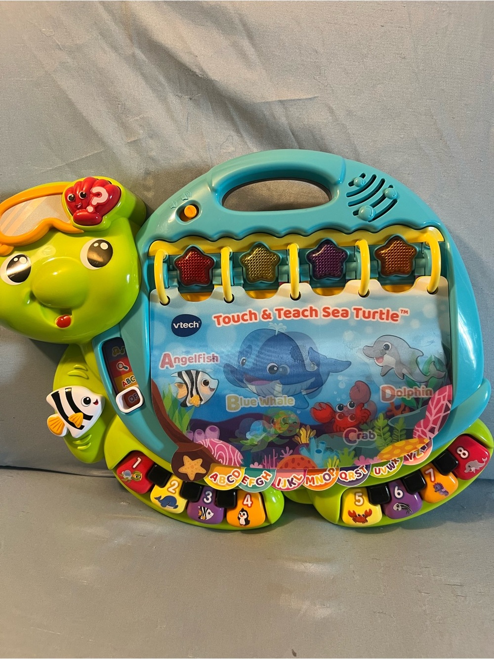 VTech Touch & Teach Sea Turtle Learning Toy - Blue & Green